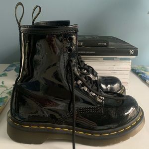 Black Patent 1460 leather ankle Doc Martens